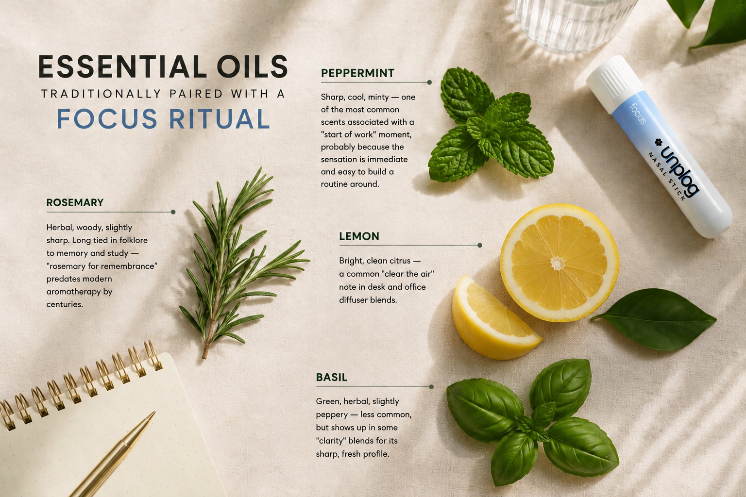 Essential Oils Traditionally Paired With a Focus Ritual