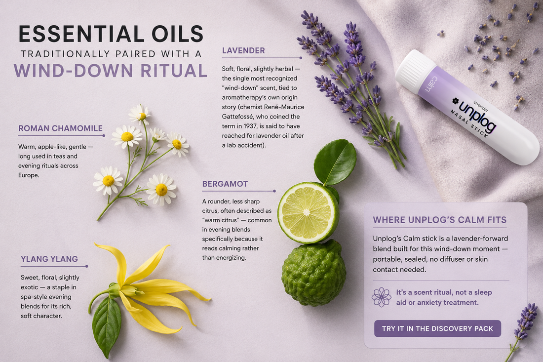 Essential Oils Traditionally Paired With a Calm Wind-Down Ritual